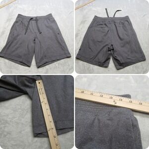 Lululemon Sweat Shorts Mens Small Gray Drawstring Flex Pockets Athletic Training